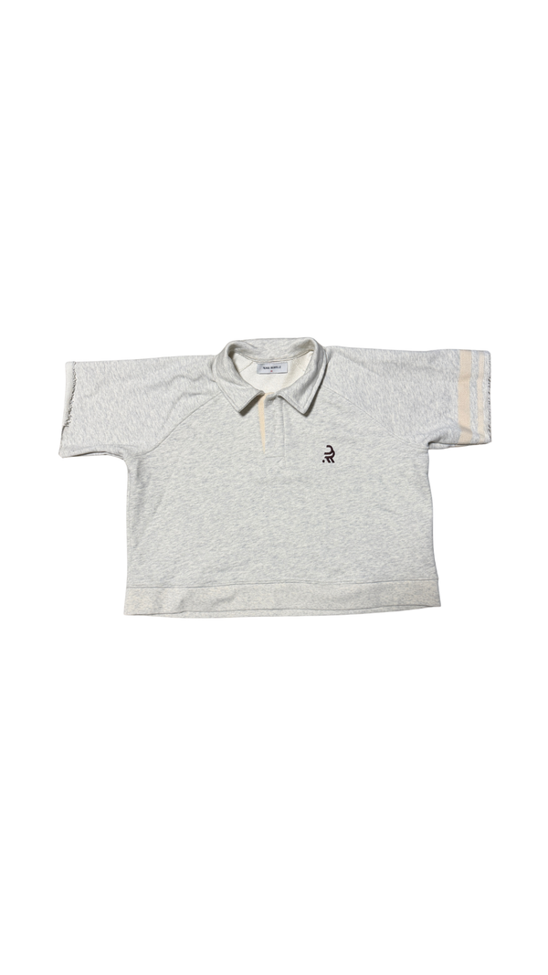 Cropped Polo Sweatshirt Sample — Size XS
